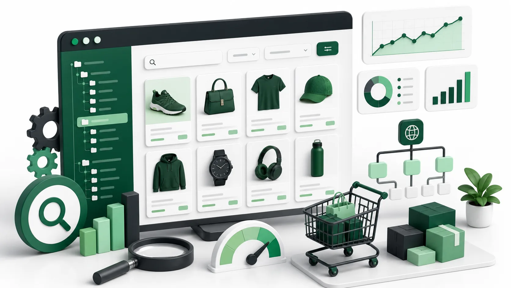 WooCommerce SEO, каталог товаров, фильтры и аналитика магазина