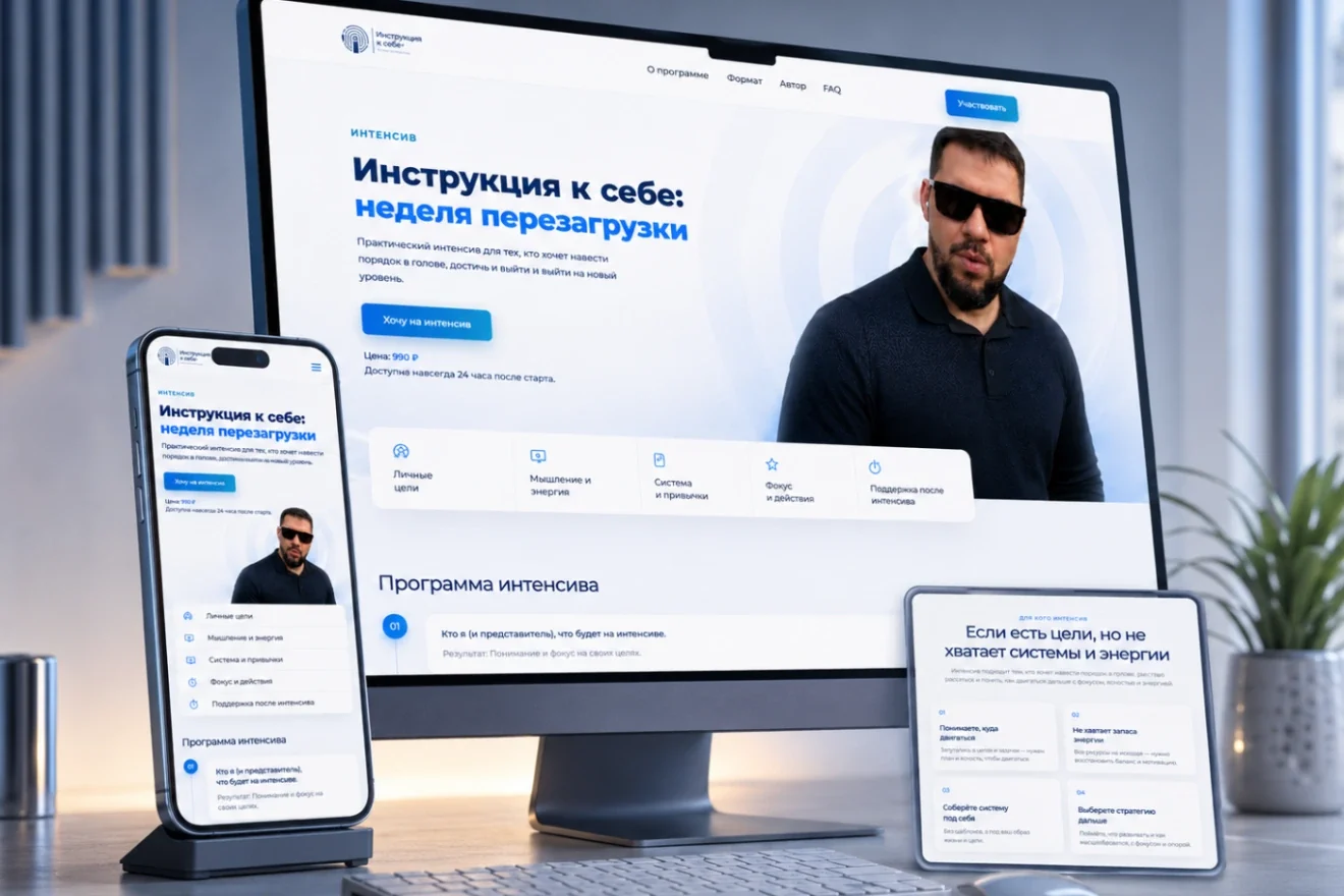 Лендинг интенсива