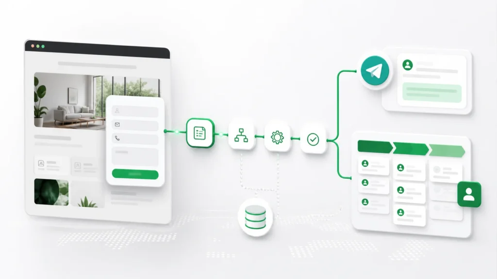 Автоматическая передача заявок с сайта в Telegram и CRM
