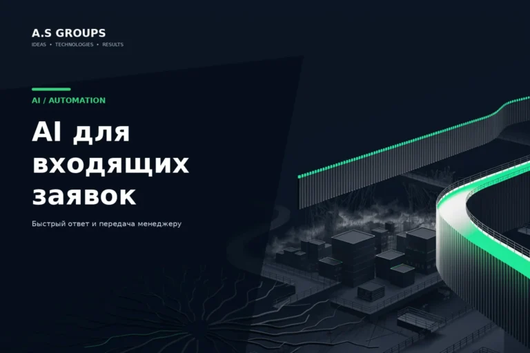 AI обработка входящих заявок с сайта и передача менеджеру