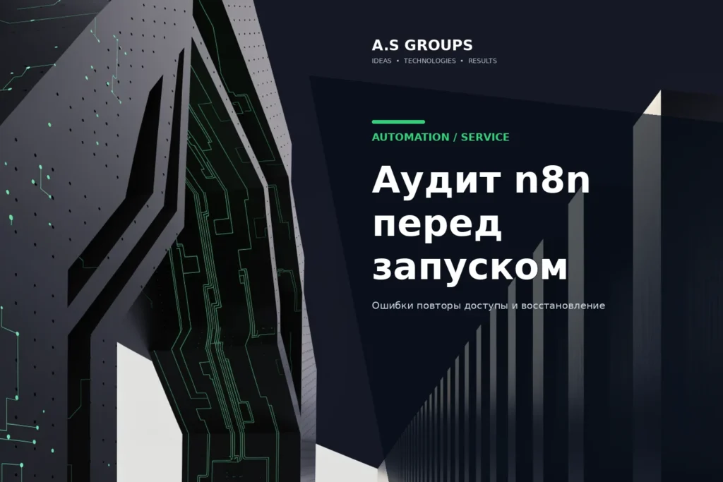 Аудит n8n автоматизаций перед рабочим запуском