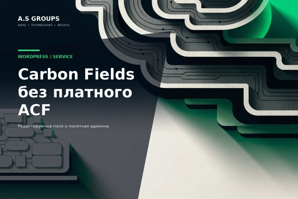 Carbon Fields для редактируемых полей WordPress