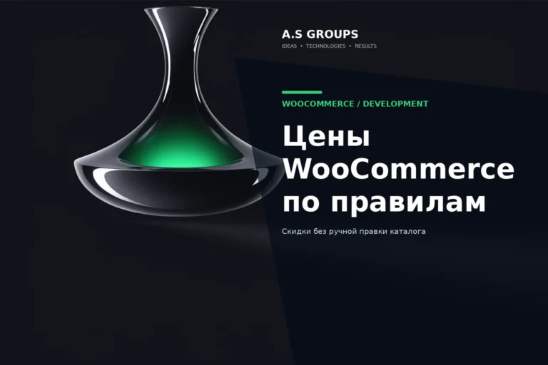 Динамические цены WooCommerce и автоматические правила скидок по количеству и ролям клиентов