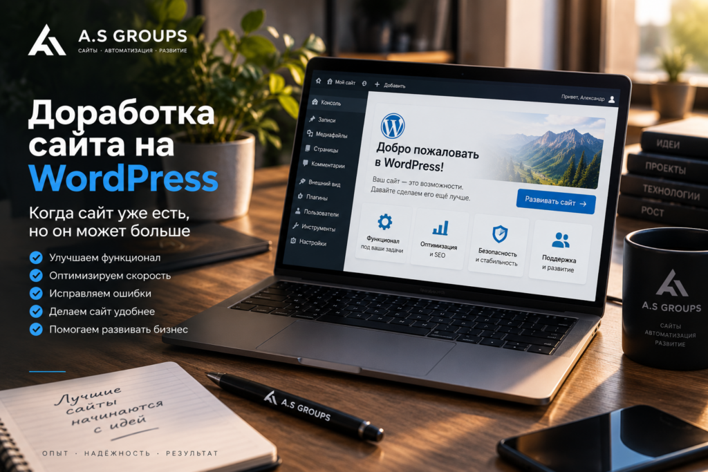 Доработка существующего сайта на WordPress