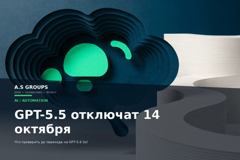 Отключение GPT-5.5 в ChatGPT и переход на GPT-5.6 Sol до 14 октября 2026 года