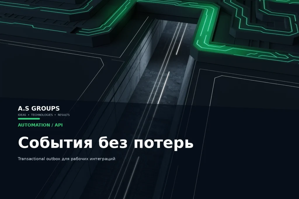 Transactional outbox для надёжной доставки событий в n8n