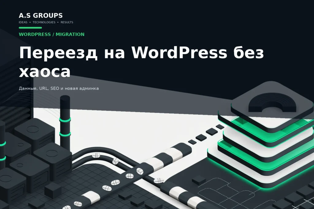Перенос сайта с другой CMS на WordPress с миграцией данных, URL и SEO