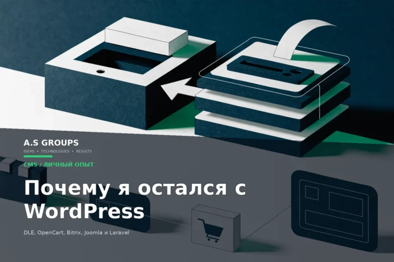 Почему разработчик выбирает WordPress после опыта с DLE, OpenCart, Bitrix и Joomla