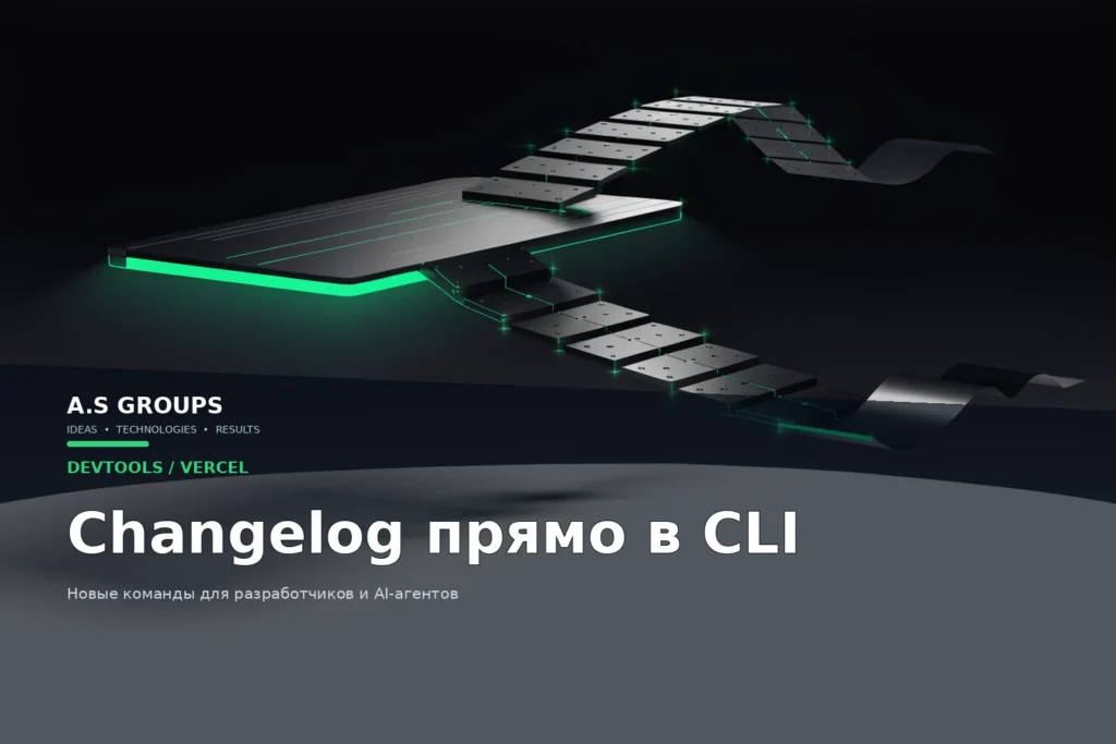 Vercel changelog в CLI для разработчиков и AI-агентов