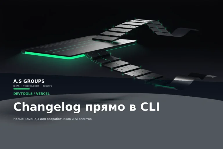 Vercel changelog в CLI для разработчиков и AI-агентов