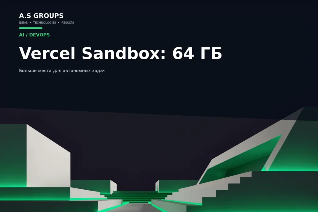 Vercel Sandbox с увеличенным до 64 ГБ хранилищем для AI-агентов