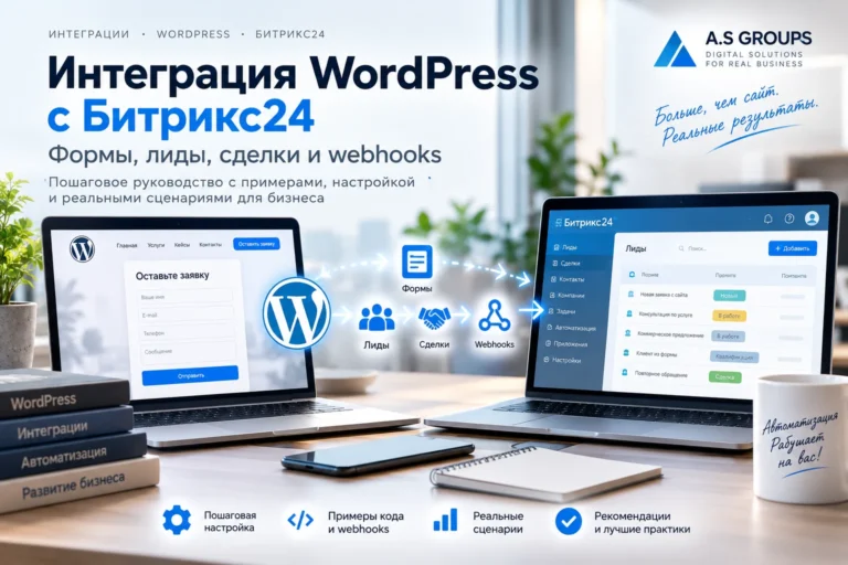 Интеграция WooCommerce и Битрикс24: передача заказов, клиентов и сделок через API