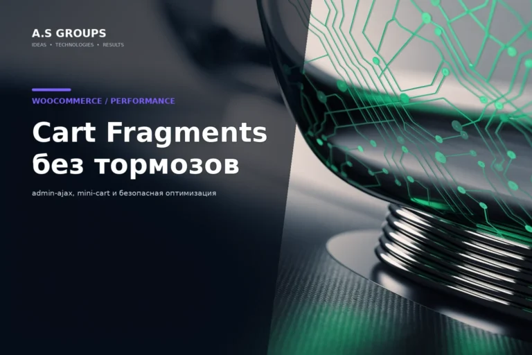 Оптимизация WooCommerce Cart Fragments и admin-ajax для мини-корзины