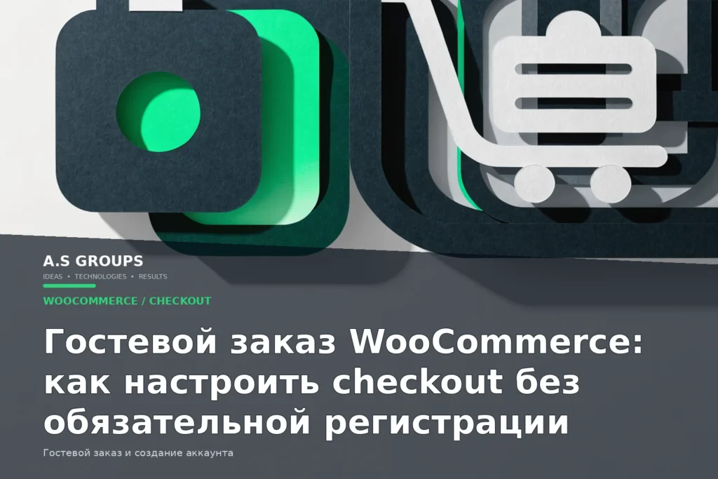 Гостевой заказ WooCommerce и добровольное создание аккаунта при оформлении