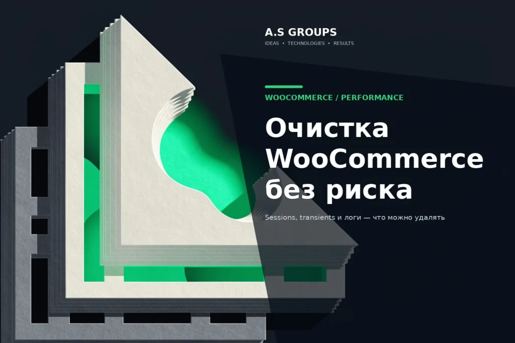 Безопасная очистка WooCommerce: sessions, transients и логи без удаления заказов