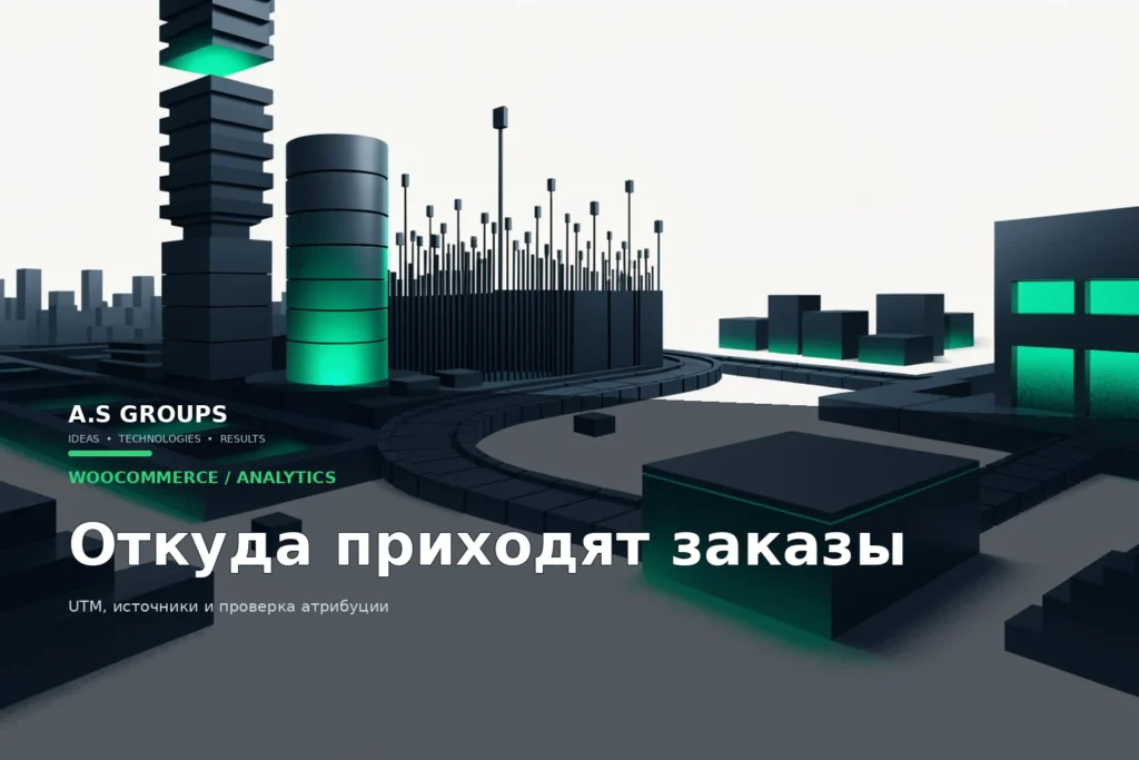 Атрибуция заказов WooCommerce с UTM-метками и источниками продаж