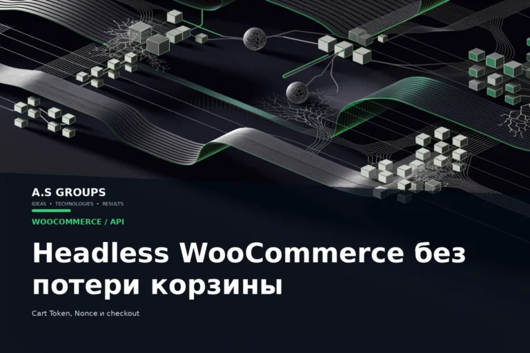 WooCommerce Store API, Cart Token и headless checkout без потери корзины