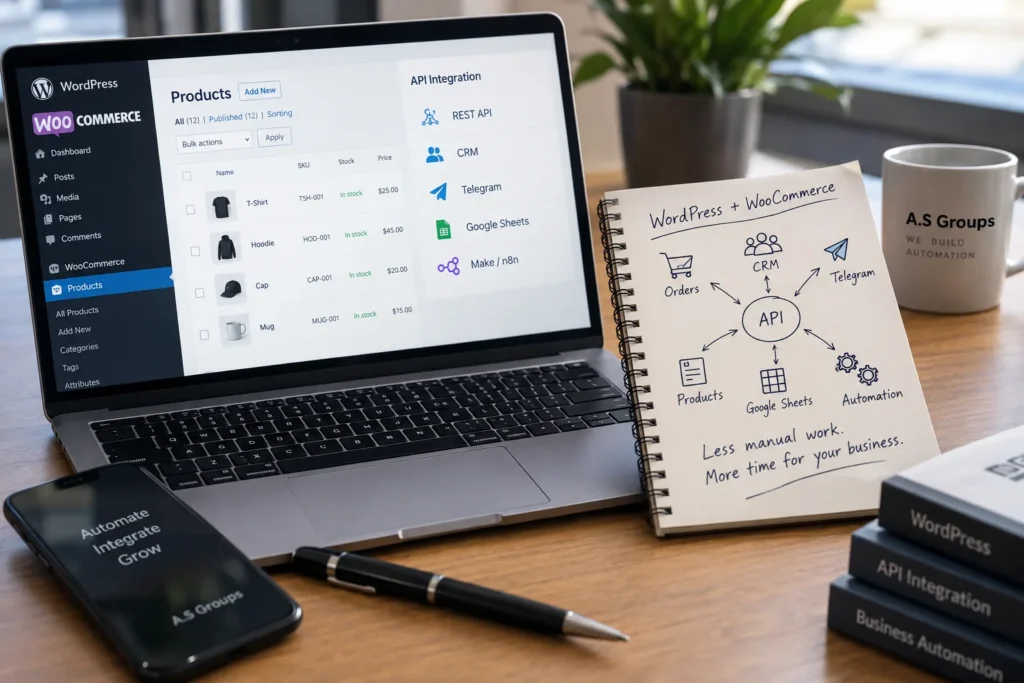 Архитектура WooCommerce с разделением Store API для витрины и REST API для серверных интеграций