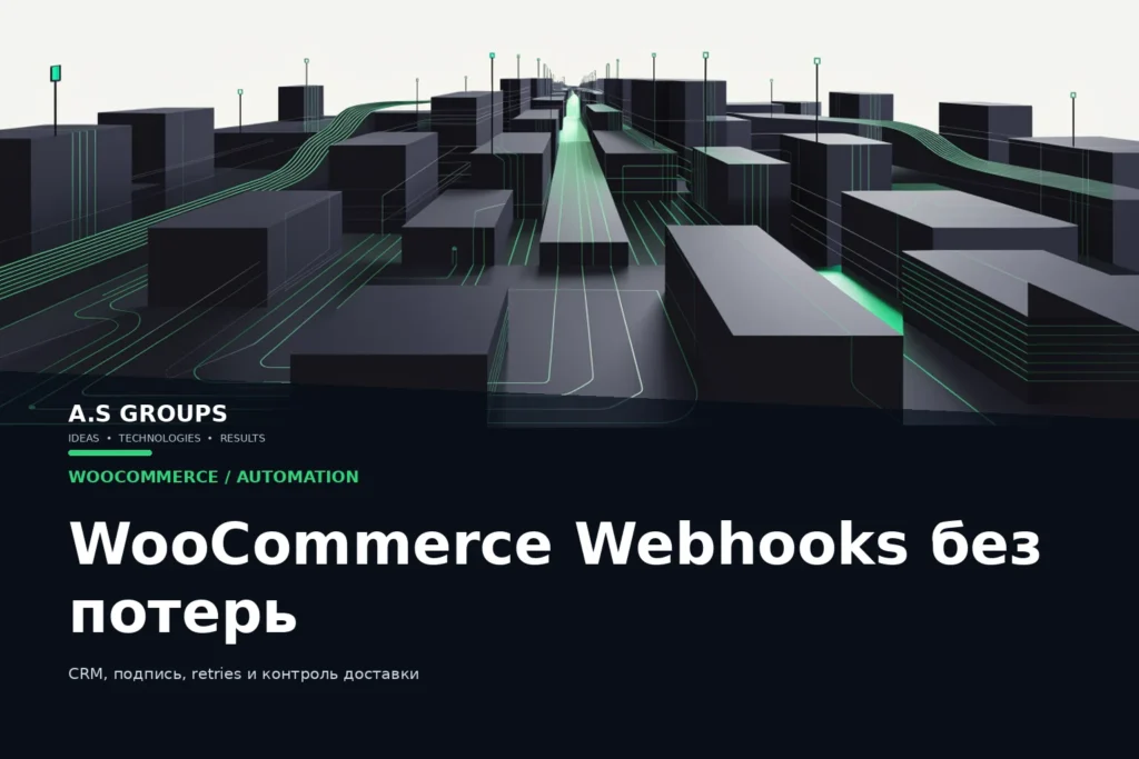 WooCommerce webhooks: надёжная передача заказов в CRM без потерь