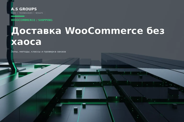 Зоны доставки WooCommerce, тарифы и маршруты оформления заказа
