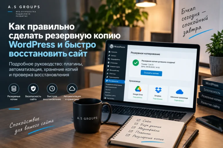 Резервное копирование WordPress и проверка восстановления сайта