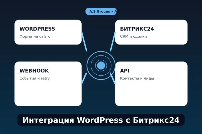 Интеграция WordPress с Битрикс24 через API, формы и webhooks