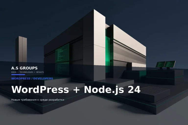 WordPress и обновление среды разработки до Node.js 24 и npm 11