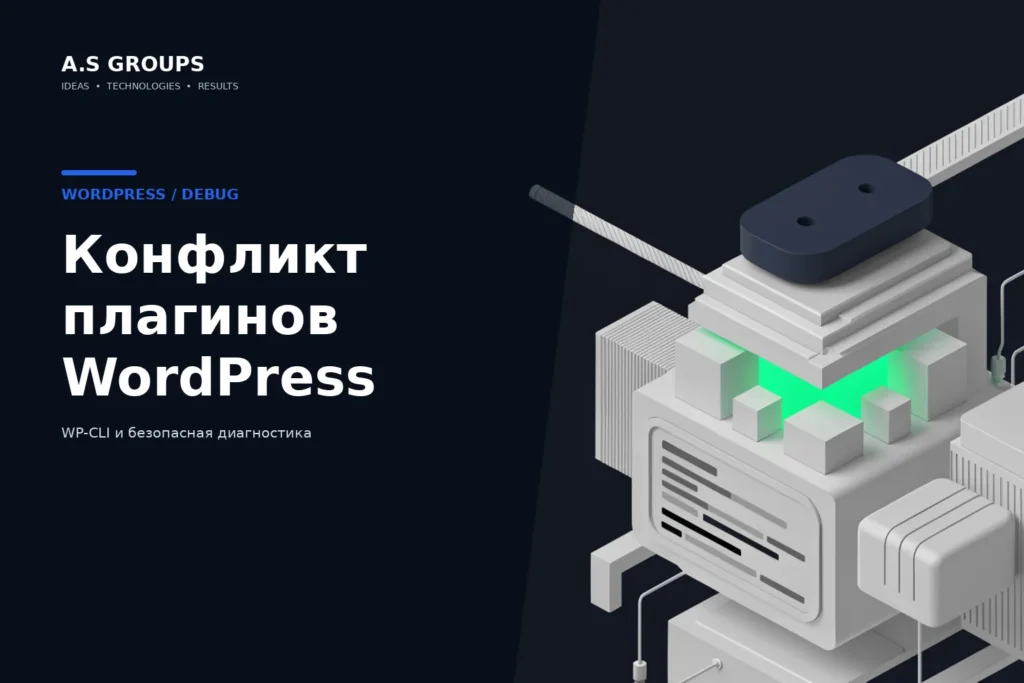 Диагностика конфликта плагинов WordPress через WP-CLI и логи