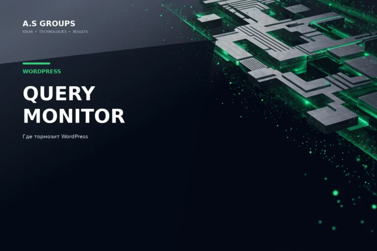 Query Monitor в WordPress для диагностики медленных SQL-запросов и PHP-ошибок