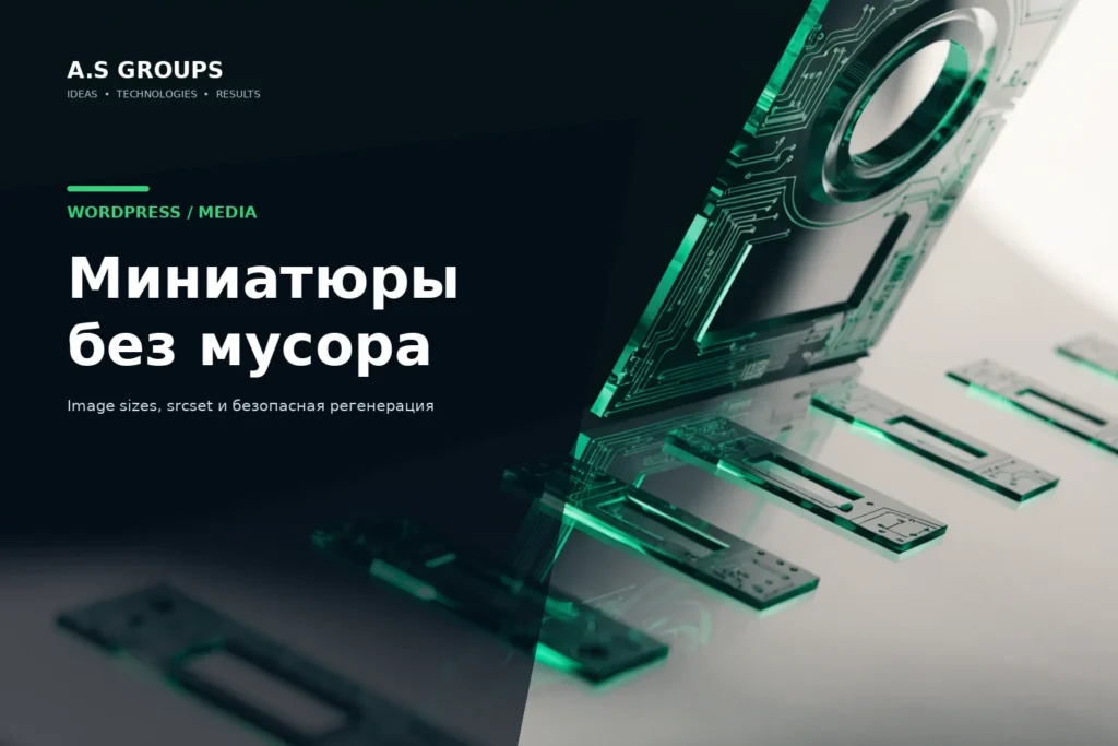 Размеры изображений WordPress и безопасная регенерация миниатюр через WP-CLI