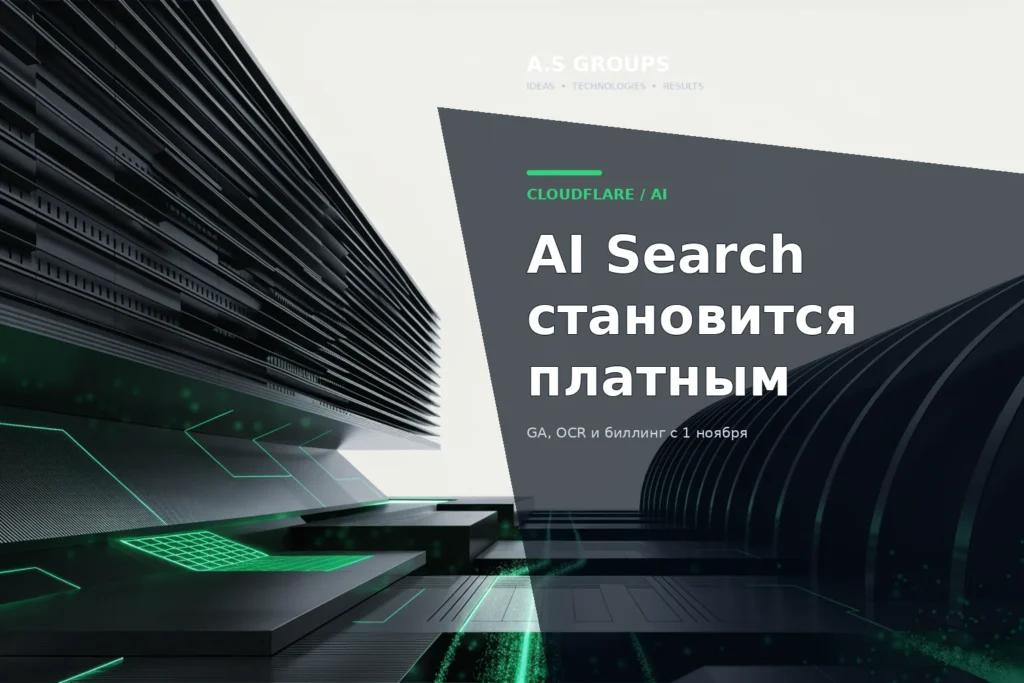 Cloudflare AI Search GA и биллинг с ноября 2026 года