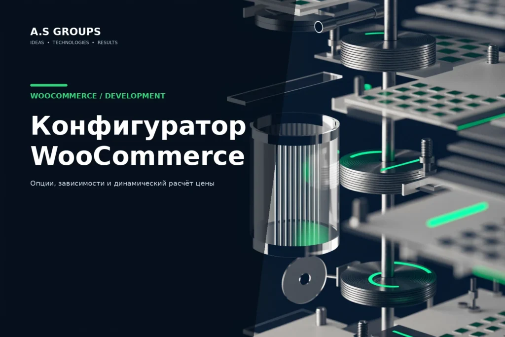 Конфигуратор товара WooCommerce с зависимыми опциями и расчётом цены