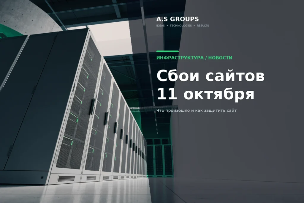 Серверная инфраструктура дата-центра и частичная остановка оборудования на фоне сбоев 11 октября