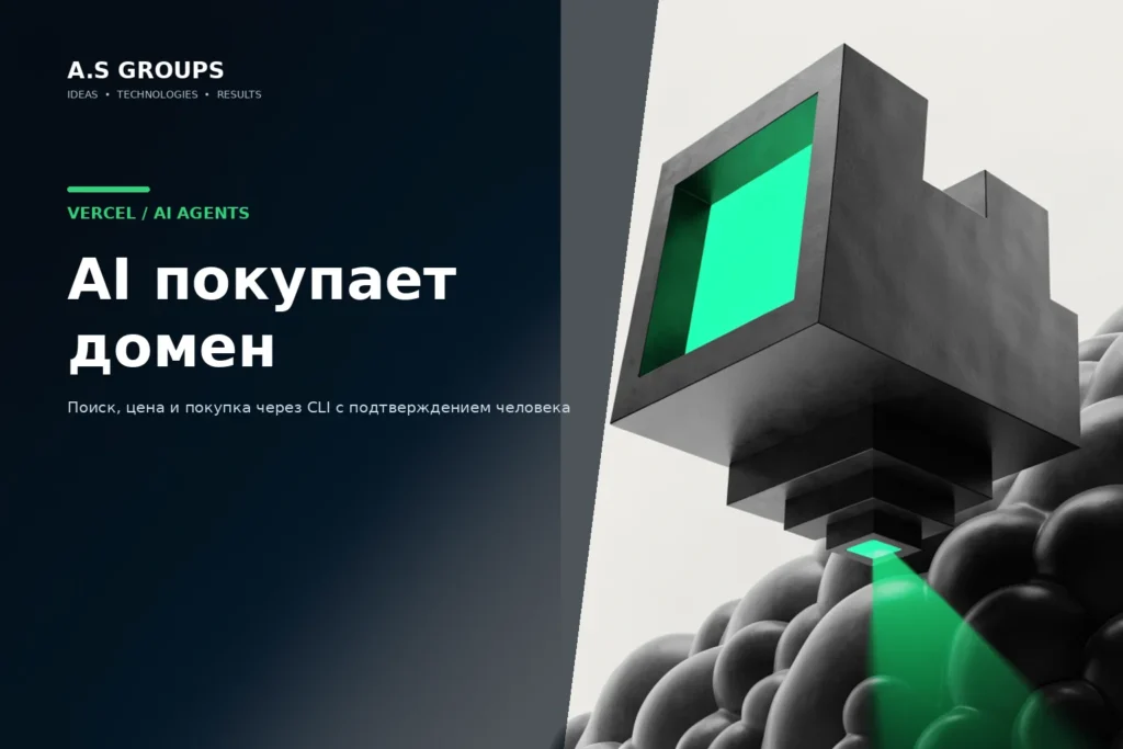 AI-агент ищет и покупает домен через Vercel CLI с подтверждением пользователя